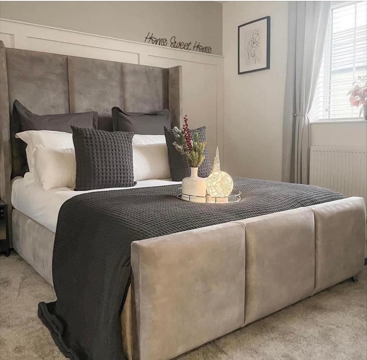 Amy Chesterfield Swan Bed Frame