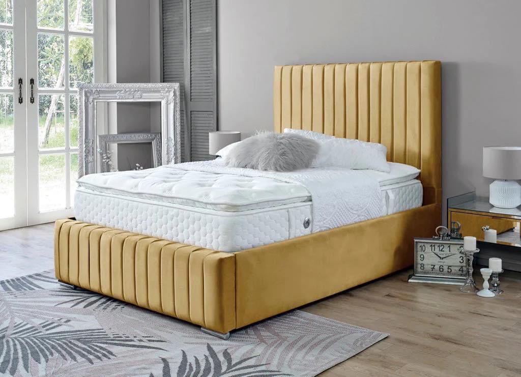 Ares Vertical Panelled Bed Frame