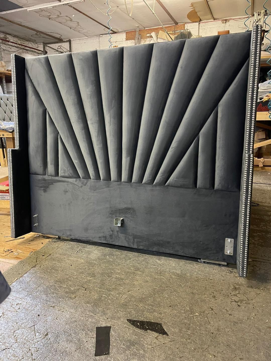 Modern Velvet Headboard