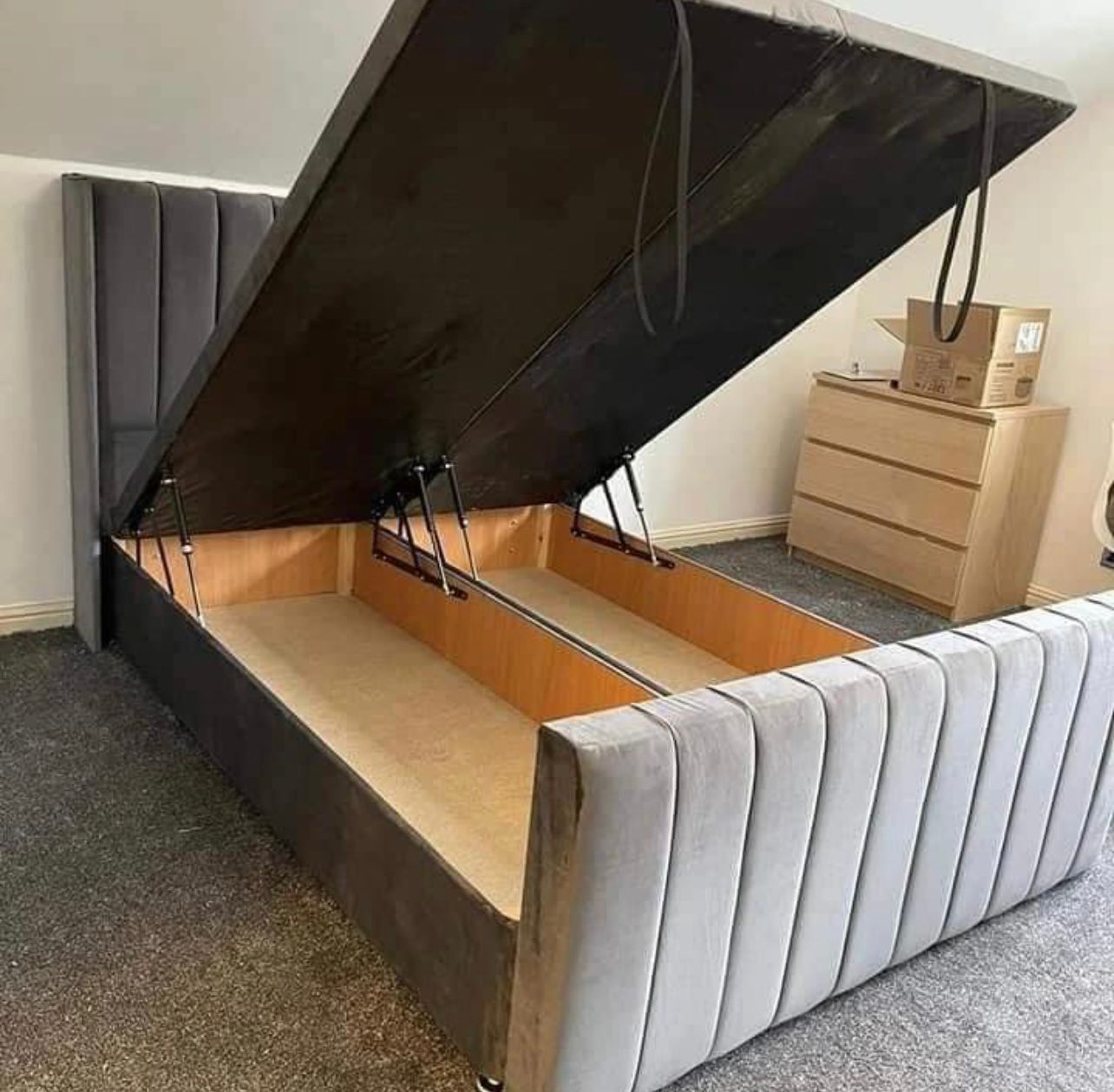 Ayla Panelled Ottoman Divan Bed